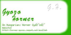 gyozo horner business card